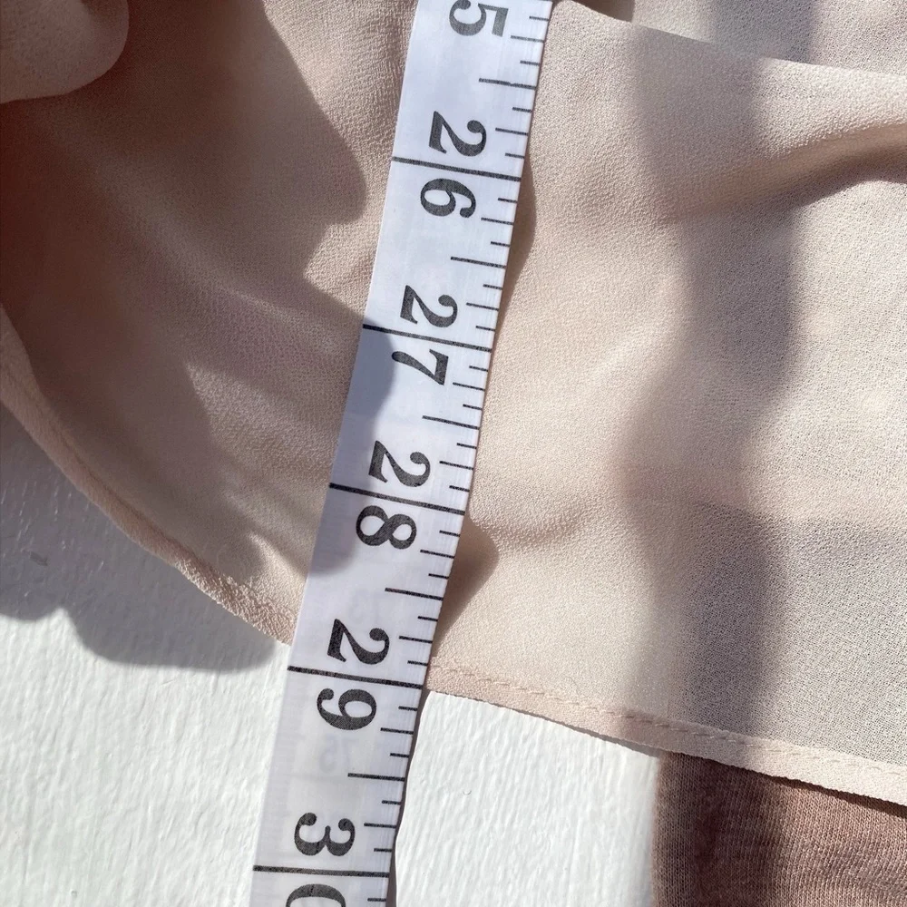 LOGO Lounge Lori Goldstein open Cardigan Chiffon hem detail - Picture 12 of 12